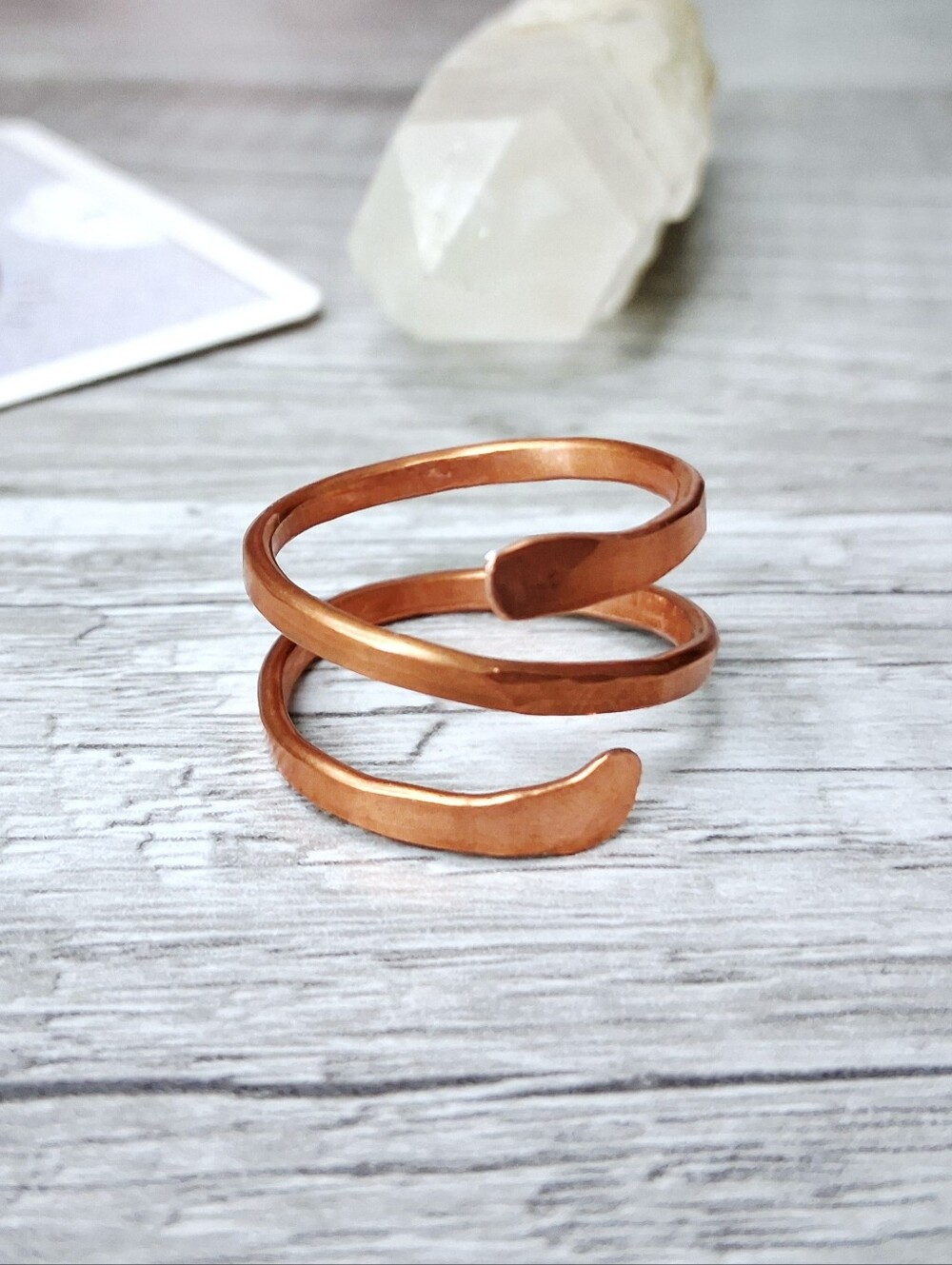 Triple Band Copper Ring Size 11